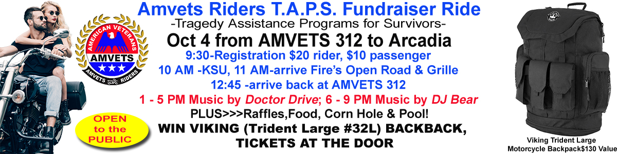 AMVETS312 Riders fundraiser for T.A.P.S.